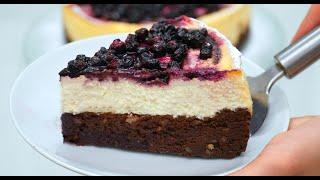 UNREALISTICALLY DELICIOUS! BROWNIE CHEESECAKE WITH BLUEBERRIES | Cooking together