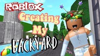 Creating My Backyard on Bloxburg! | Roblox