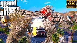 Godzilla Vs MechaGodzilla Epic Fight ( GTA V Mods )