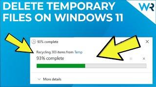 How to delete temporary files in Windows 11