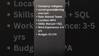 Work From Home Job| Manual Testing Jobs| Remote