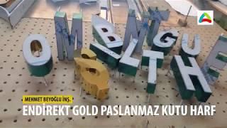 Gold Paslanmaz Kutu Harf İmalatı