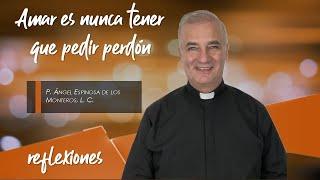 Amar es nunca tener que pedir perdón REFLEXIÓN - Padre Ángel Espinosa de los Monteros