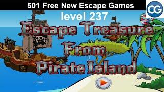 [Walkthrough] 501 Free New Escape Games level 237 - Escape treasure from pirate island