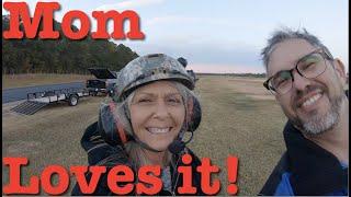 I'm Nervous...It Was Awesome.  These were her words before and after flying a paramotor