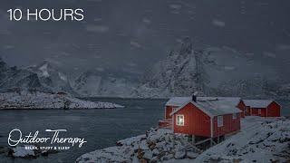 A Nordic Blizzard to Calm your Noisy Mind | Low Howling Wind & Blowing Snow Ambience | 10 HOURS