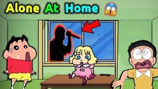 Shinchan And Nobita Alone At Home  || Scary Game 