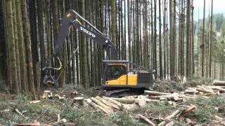 VOLVO EC240CL with Ponsse H7 harvesting head