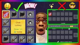 How To Got Rich Item Trade System & Lottery Box in Blockman Go Skyblock