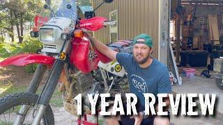 One year review of my Honda XR650l #review #hondaxr650 #xr650l