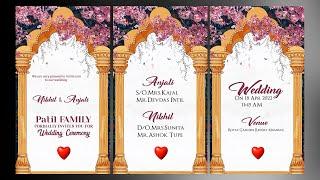 Adobe Premiere Pro Vertical Wedding Invitation Download