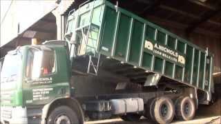 Delivering oil seed rape meal to the farm.Part 1