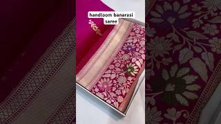 Pure banarasi silk sarees manufacturers in varanasi️#shorts