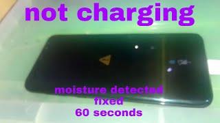 Moisture detected Samsung S8+,S9+ not charging | Tagalog version