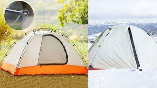 Hewolf 1595 Ultralight Double Layer Waterproof Camping Tent – Aluminum Poles, Windproof