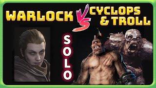 Solo Cyclops & Troll VS Warlock | Solo Mastery Challenge | Dark and Darker