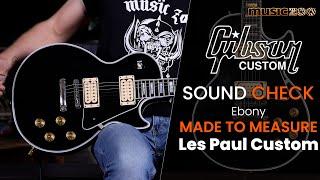 Sound Check Demo Video: Gibson Custom Shop Les Paul Custom Made 2 Measure with '57 Classic Pickups