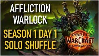 Affliction Warlock is DISGUSTING (Solo Shuffle PVP) - The War Within