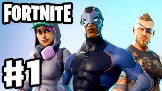 Fortnite - Gameplay Part 1 - Battle Royale! Squads, Solo, and 50 V 50!