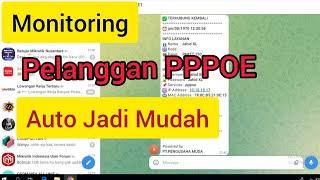 MONITORING PELANGGAN PPPOE DENGAN MENGGUNAKAN BOT TELEGRAM TERBARU#fypシ #mikrotikindonesia #rtrwnet