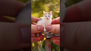 Cutest Tiny Explorer! #CutieAlert #PurrfectMoment #cat#cutie cartoons#cutie##cartoon#trend