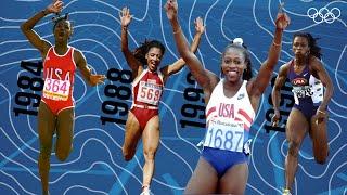  Team USA win women's 100m gold four times in a row! 