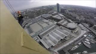 Amy Bales Abseils The Spinnaker Tower For The Royal Marsden Cancer Charity 2016