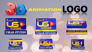 Umar Studio & Production 3D Animation Logo 4K Resolution | By KHAN GFX
