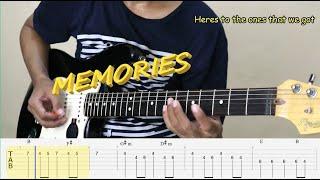 memories - Maroon 5 - Guitar cover + TAB