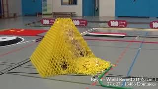 128,000 Dominoes   Falling into past   a journey around the world 2 Guinness World Records   YouTub