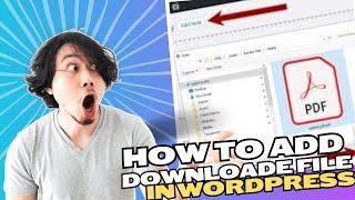 How to Add a Downloadable File in WordPress website || How to Uploade PDF files in wordPres