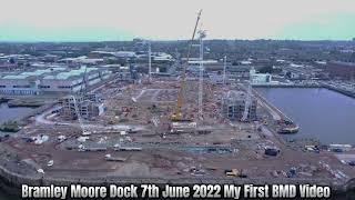 NEW EFC Stadium  Bramley Moore Dock My First Video Of The Stadium