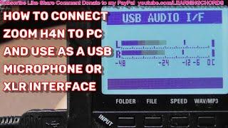 Zoom H4n as an Audio Interface To your Computer to use ZOOM Meeting Chat How to Connect