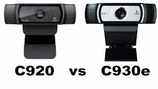 Logitech webcam C920 vs C930e comparison video