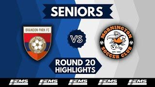 ROUND 20: Brandon Park vs Mornington SC - Men's State League 1 SE (Seniors)