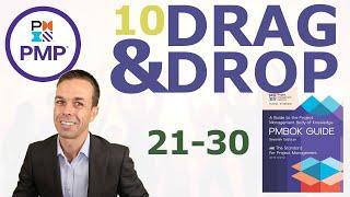 10 More Drag and Drop Questions for your PMP Exam (21 to 30)