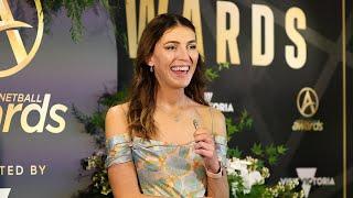 Mel Bracewell hits the Australian Netball Awards