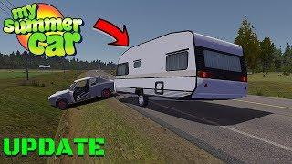 CARAVAN TRAILER  - VISUAL LEAKS - My Summer Car Update #9 | Radex