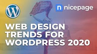 Web Design Trends for WordPress 2020 by Nicepage