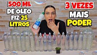 COM 500 ML DE ÓLEO FIZ 25 LITROS DE SABÃO MULTIUSO LIMPA TUDO MELZUDO 3 VEZES MAIS LIMPEZA 