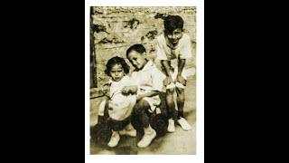 Talking To Old Family Photo #6, photo taken of 3 siblings in 1937. Middle kid at 90 talks about 'em