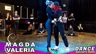 Bachata demo dance by Magda & Valeria at Dominican Bachata Fusion (Happy Feet), Romeo Santos 4K