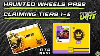 Asphalt Unite | Haunted Wheels Pass - Claiming Tiers 1-6 | RTG #691