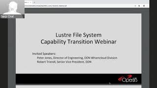 Lustre Transition Webinar - October 2, 2018