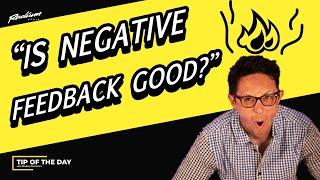 Using Negative Feedback To Improve Your Music | Tip Of The Day