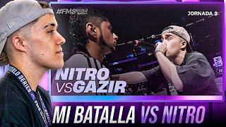 GAZIR reacciona a su BATALLA vs NITRO en FMS WORLD SERIES 