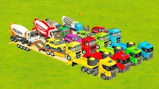 Efficient Strategy for Mastering Heavy Vehicle Transport Excavator, Mixer Truck,Police Car to Garage