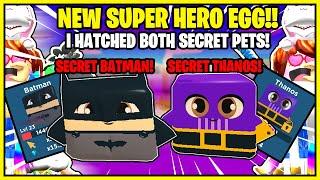 CLICKING CHAMPIONS NEW HERO WORLD! I HATCHED BOTH NEW SECRETS FROM HERO EGG! NEW SCHIZELPOPS WORLD?!