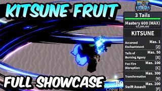 NEW Kitsune Fruit FULL SHOWCASE! | Blox Fruits Kitsune Fruit Full Showcase & Review