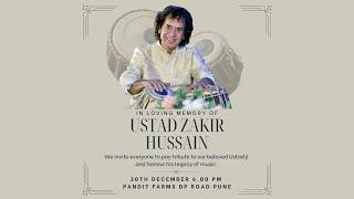 Memorial meet For Ustad Zakir Hussain Pune